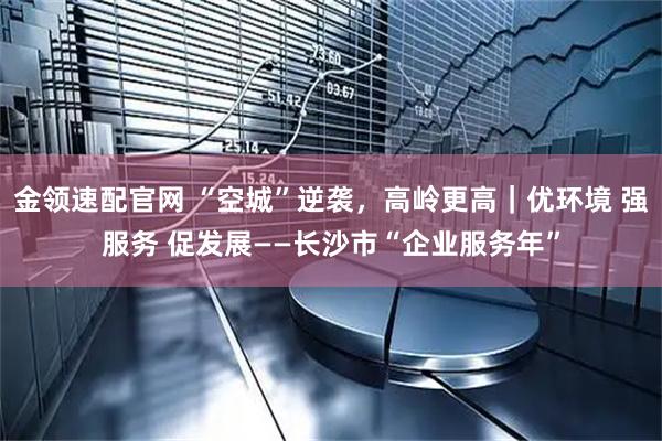 金领速配官网 “空城”逆袭，高岭更高｜优环境 强服务 促发展——长沙市“企业服务年”